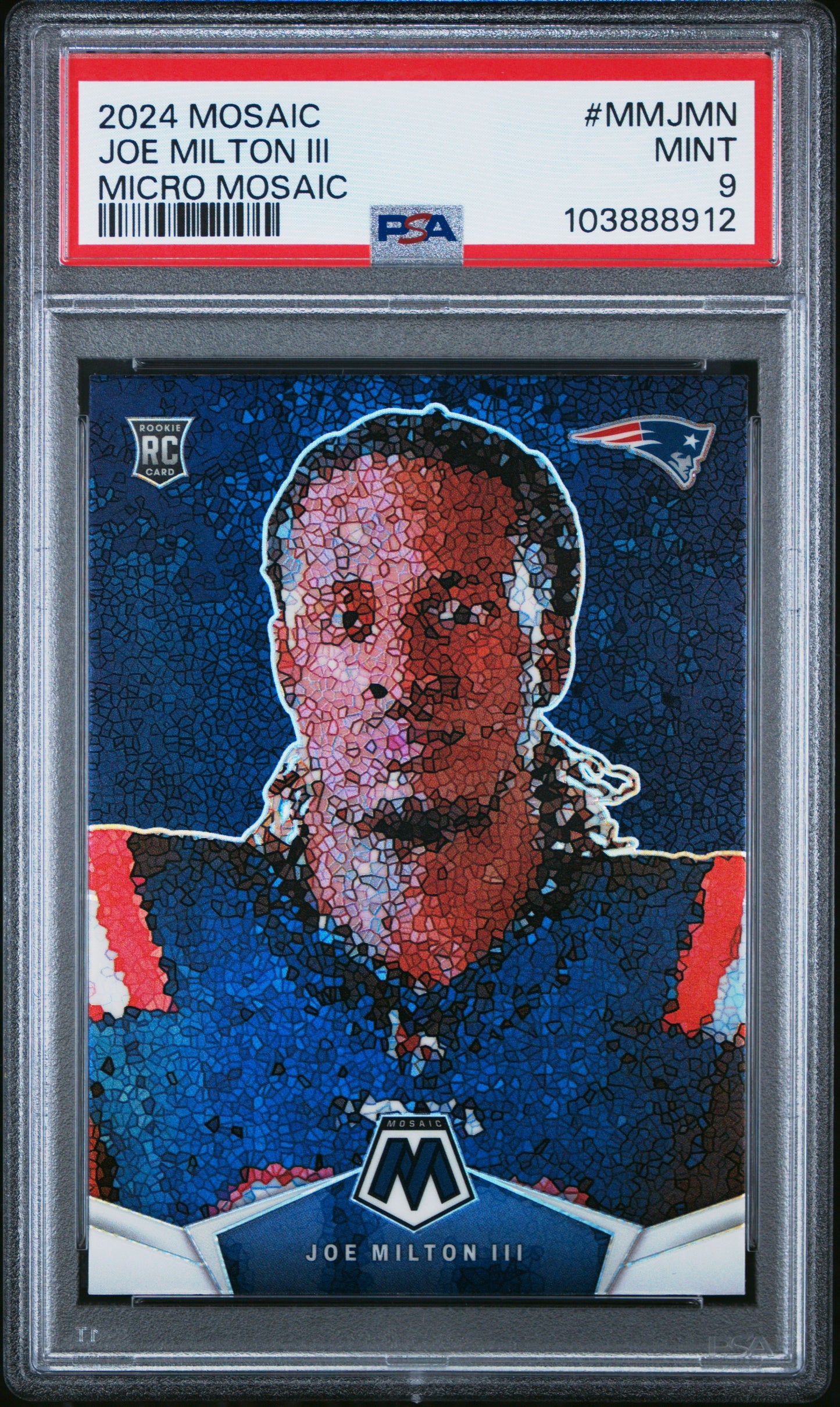 2024 Panini Mosaic Micro Mosaic #MMJMN Joe Milton Iii PSA 9