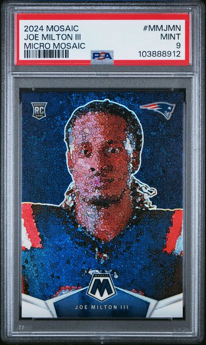 2024 Panini Mosaic Micro Mosaic #MMJMN Joe Milton Iii PSA 9