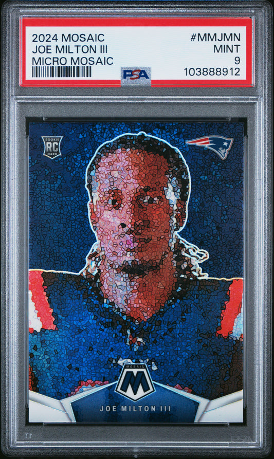 2024 Panini Mosaic Micro Mosaic #MMJMN Joe Milton Iii PSA 9