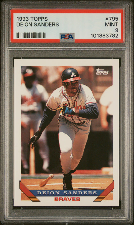 1993 Topps #795 Deion Sanders PSA 9