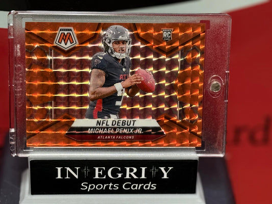 2024 Panini Mosaic #274 Michael Penix Jr. Mosaic Orange #/199