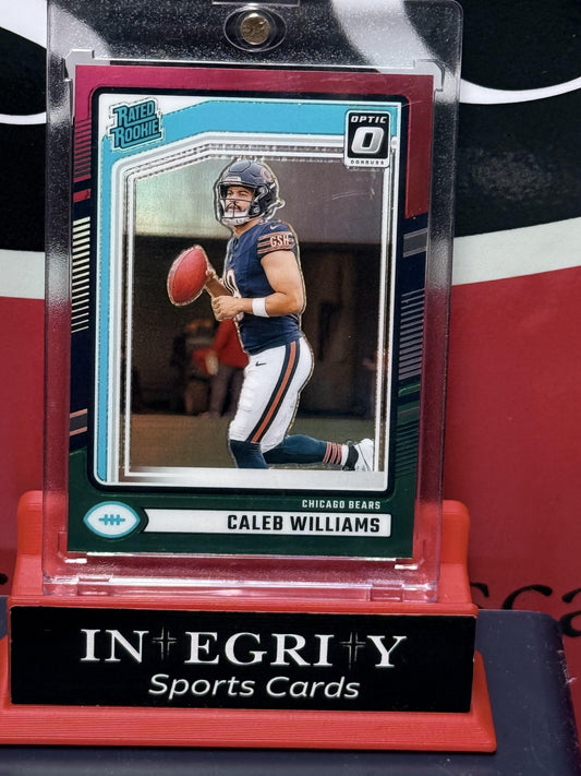 2024 Donruss #327 Caleb Williams Optic Rated Rookies Preview Red and Green