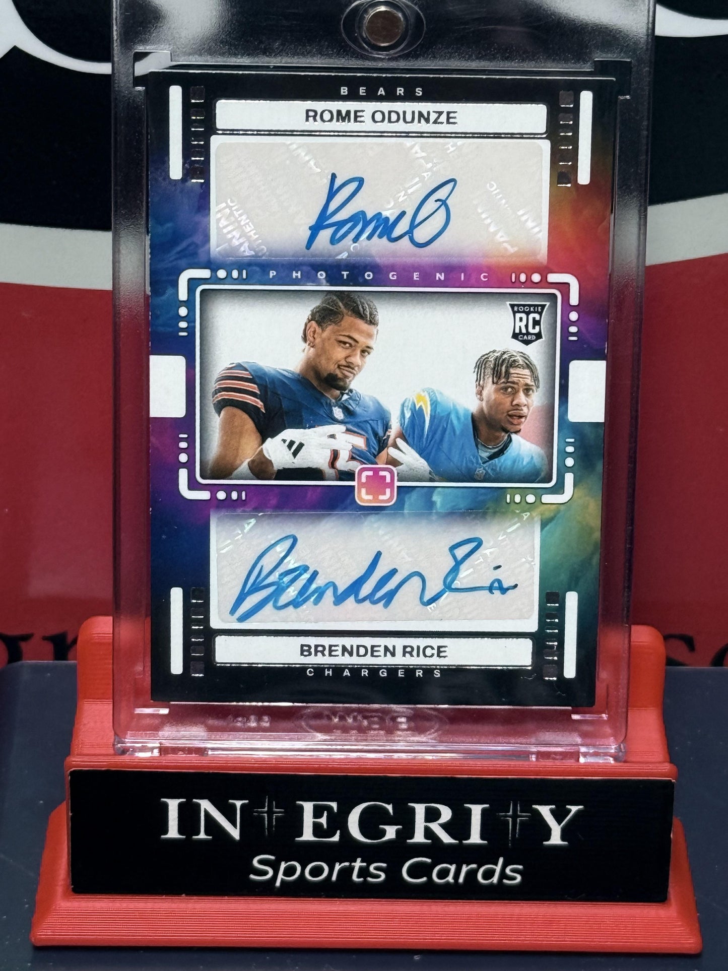 2024 Panini Photogenic #PBO-ROBR Rome Odunze / Brenden Rice Rookie Silver