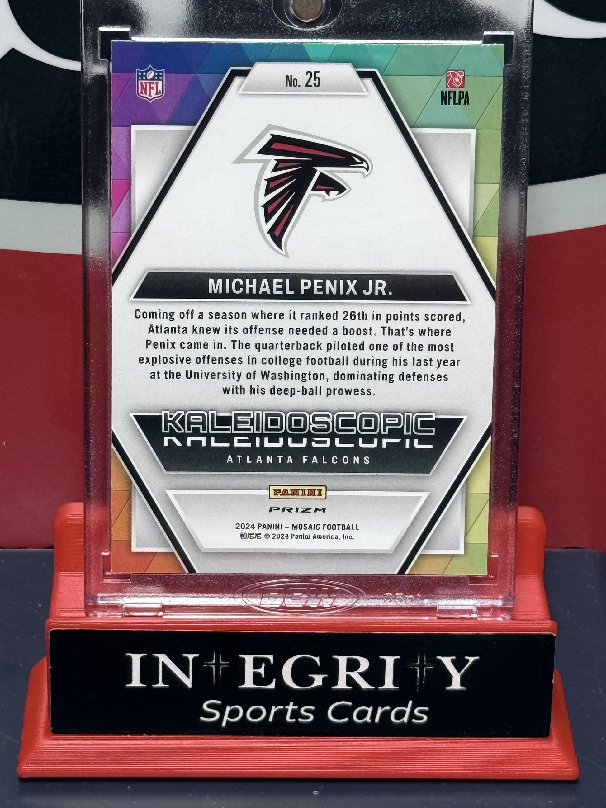 2024 Panini Mosaic #25 Michael Penix Jr. Kaleidoscopic