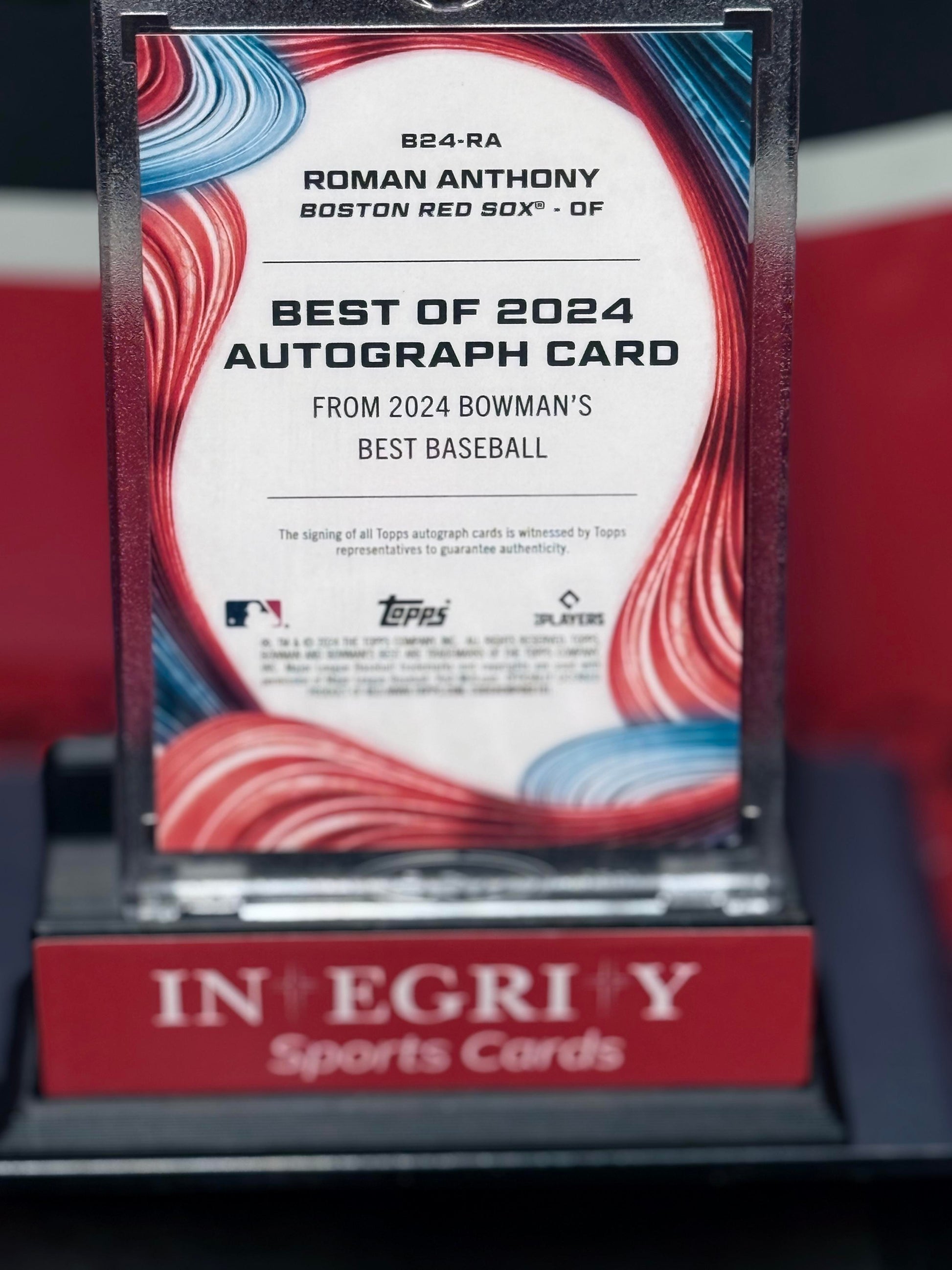 2024 Bowman's Best #B24-RA Roman Anthony Blue Refractors #/150