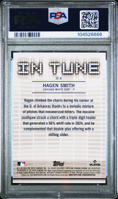 2024 Bowman Draft In Tune #IT4 Hagen Smith PSA 10