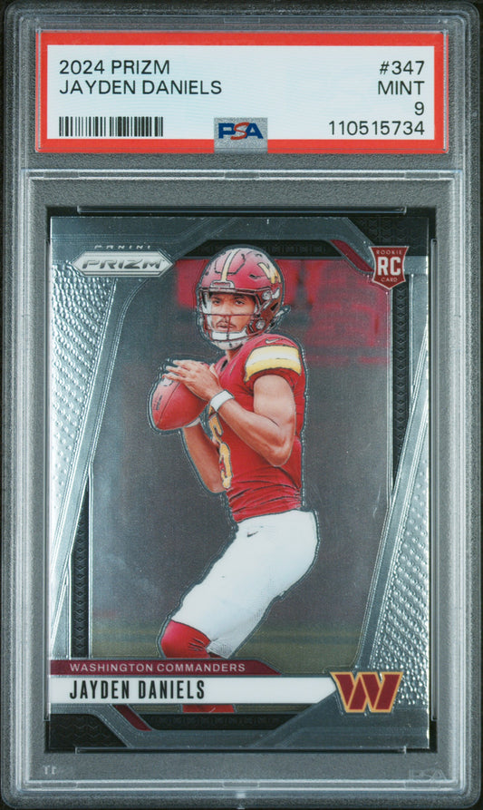 2024 Panini Prizm #347 Jayden Daniels PSA 9