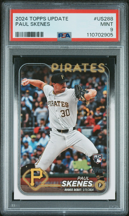 2024 Topps Update #US288 Paul Skenes PSA 9