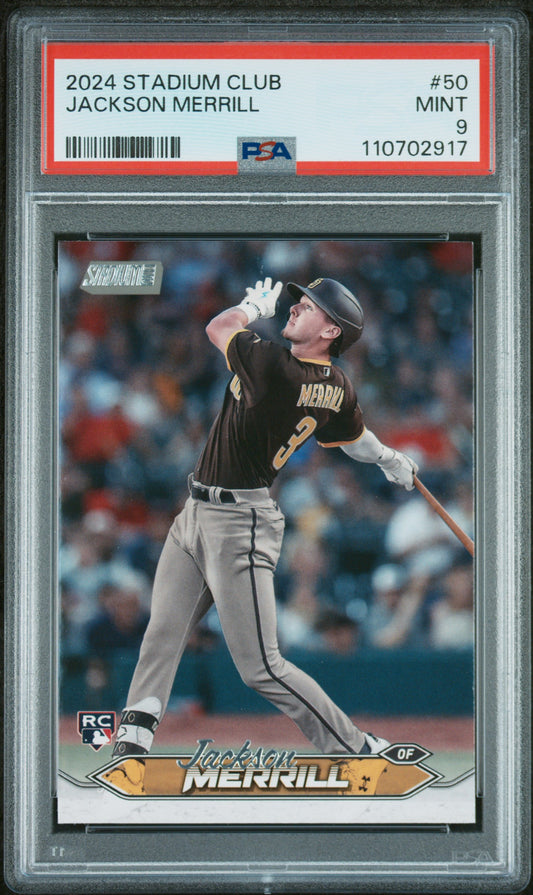2024 Topps Stadium Club #50 Jackson Merrill PSA 9