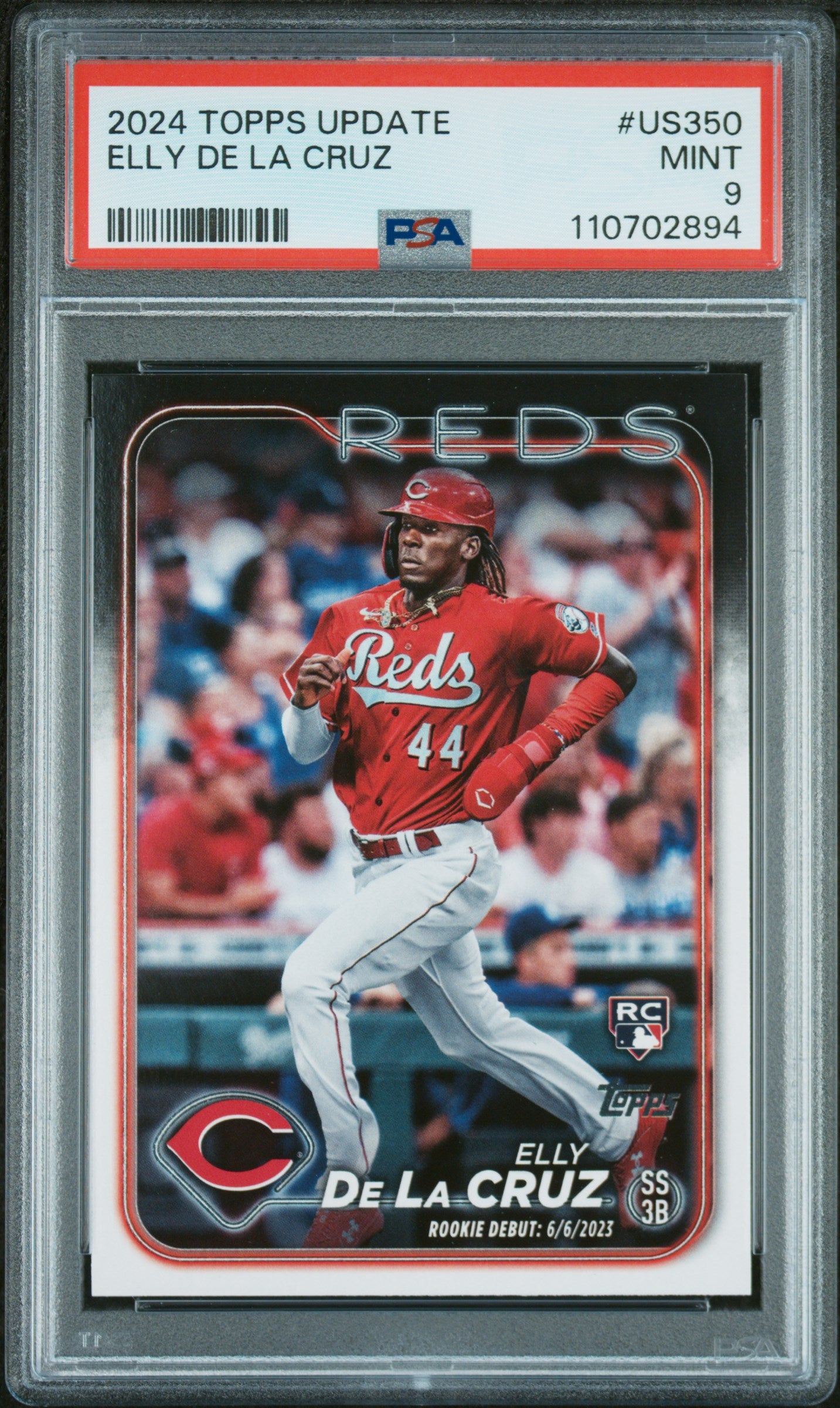 2024 Topps Update #US350 Elly De La Cruz PSA 9