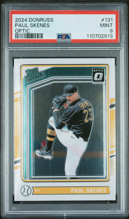 2024 Panini Donruss #131 Paul Skenes Optic PSA 9