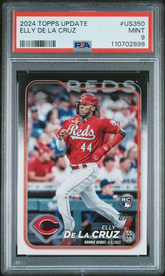 2024 Topps Update #US350 Elly De La Cruz PSA 9