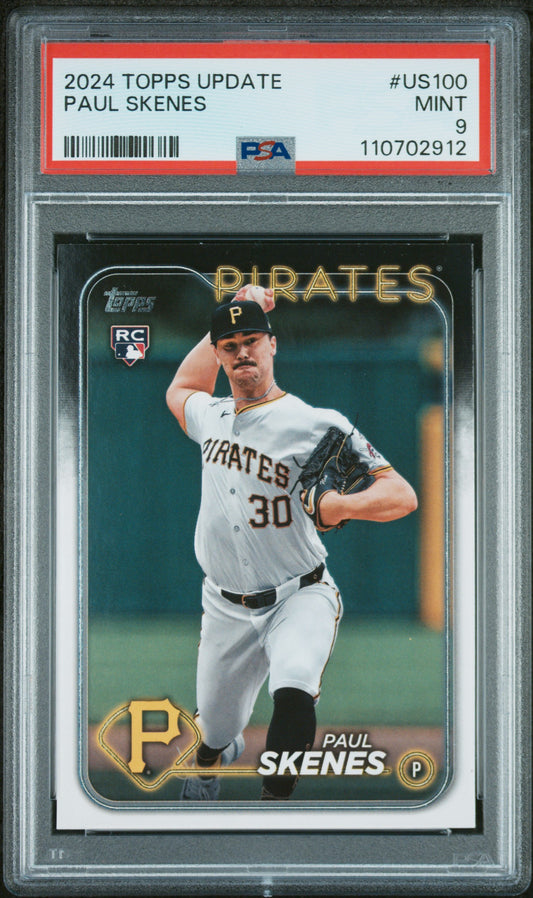 2024 Topps Update #US100 Paul Skenes PSA 9