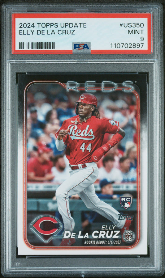 2024 Topps Update #US350 Elly De La Cruz PSA 9