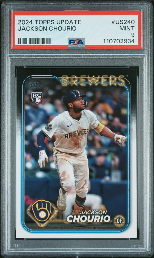 2024 Topps Update #US240 Jackson Chourio PSA 9