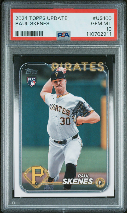 2024 Topps Update #US100 Paul Skenes PSA 10