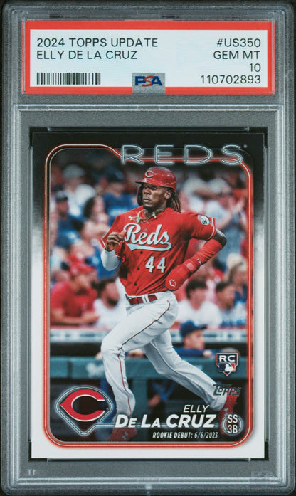 2024 Topps Update #US350 Elly De La Cruz PSA 10