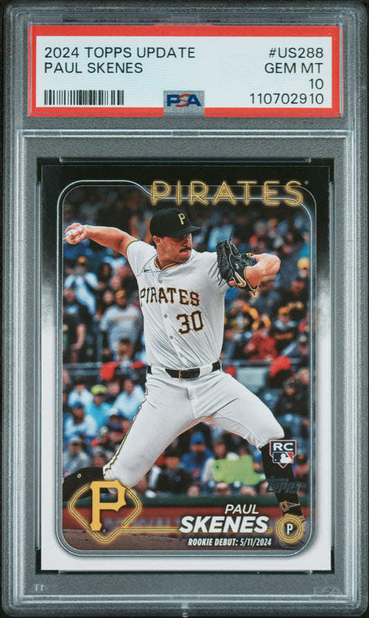 2024 Topps Update #US288 Paul Skenes PSA 10