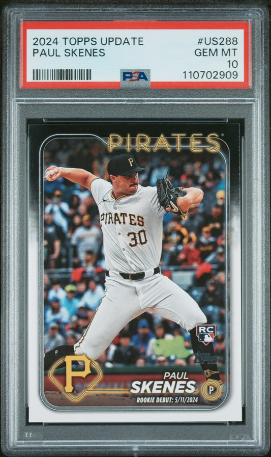 2024 Topps Update #US288 Paul Skenes PSA 10