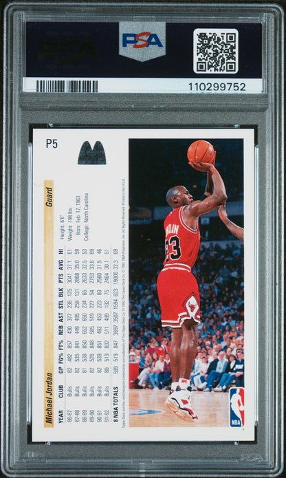 1992 Upper Deck Mcdonald'S #P5 Michael Jordan PSA 10