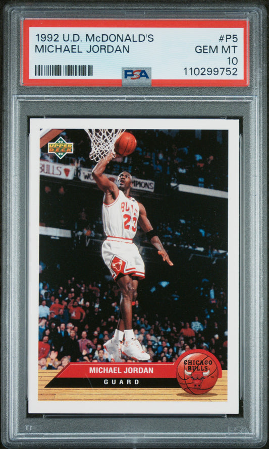 1992 Upper Deck Mcdonald'S #P5 Michael Jordan PSA 10