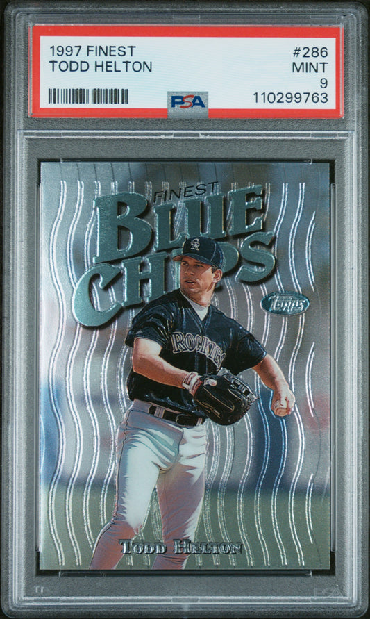 1997 Finest #286 Todd Helton PSA 9