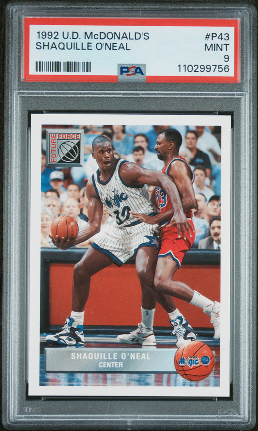 1992 Upper Deck Mcdonald'S #P43 Shaquille O'Neal PSA 9