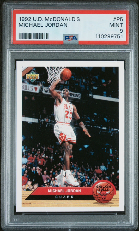 1992 Upper Deck Mcdonald'S #P5 Michael Jordan PSA 9