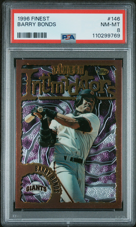 1996 Finest #146 Barry Bonds PSA 8