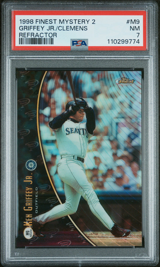 1998 Finest Mystery 2 #M9 Griffey Jr./Clemens Refractor PSA 7