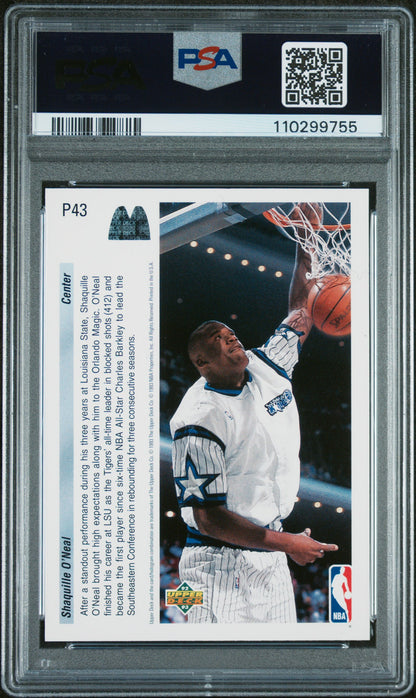 1992 Upper Deck Mcdonald'S #P43 Shaquille O'Neal PSA 8