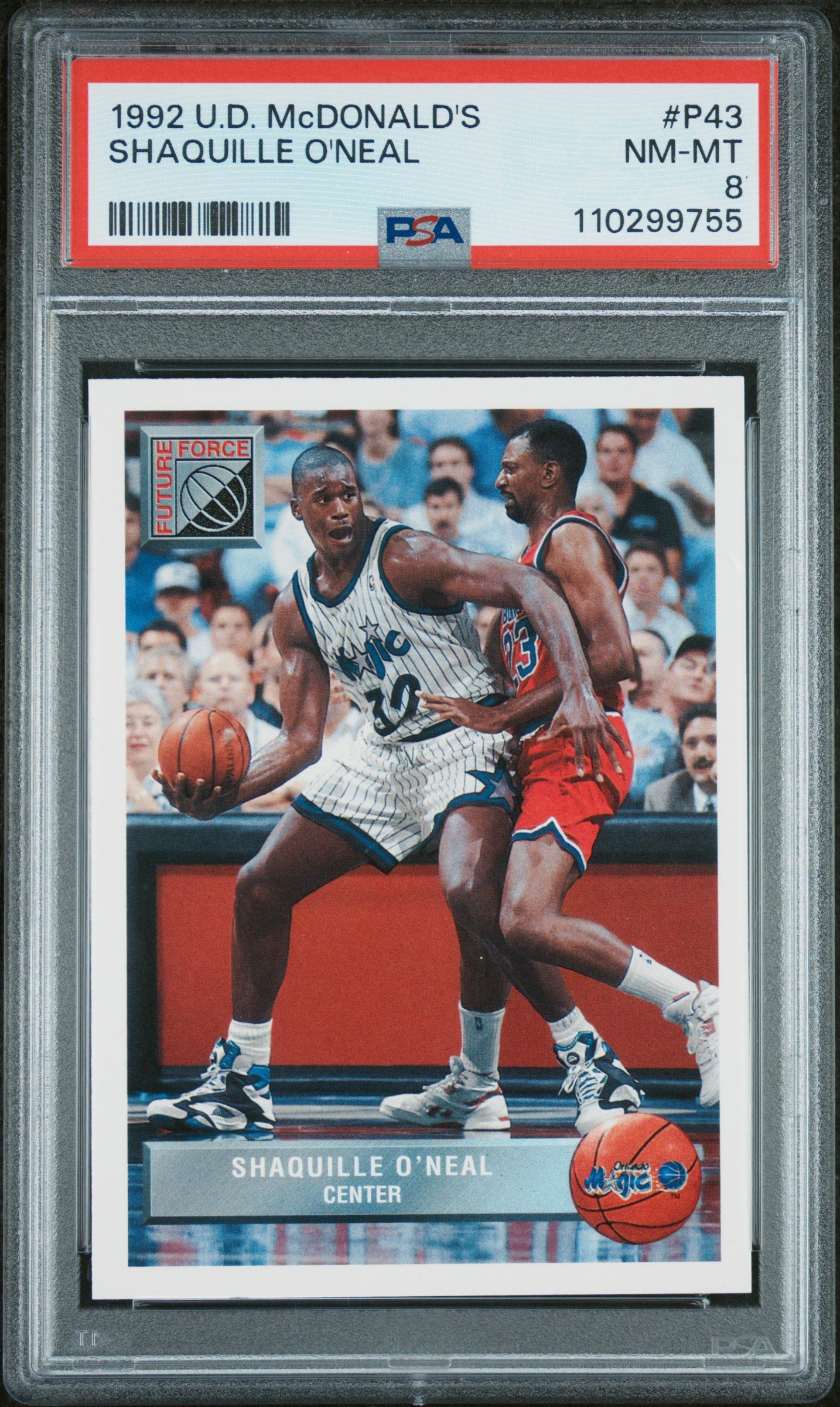 1992 Upper Deck Mcdonald'S #P43 Shaquille O'Neal PSA 8