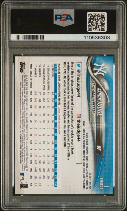 2018 Topps #1 Aaron Judge PSA 10