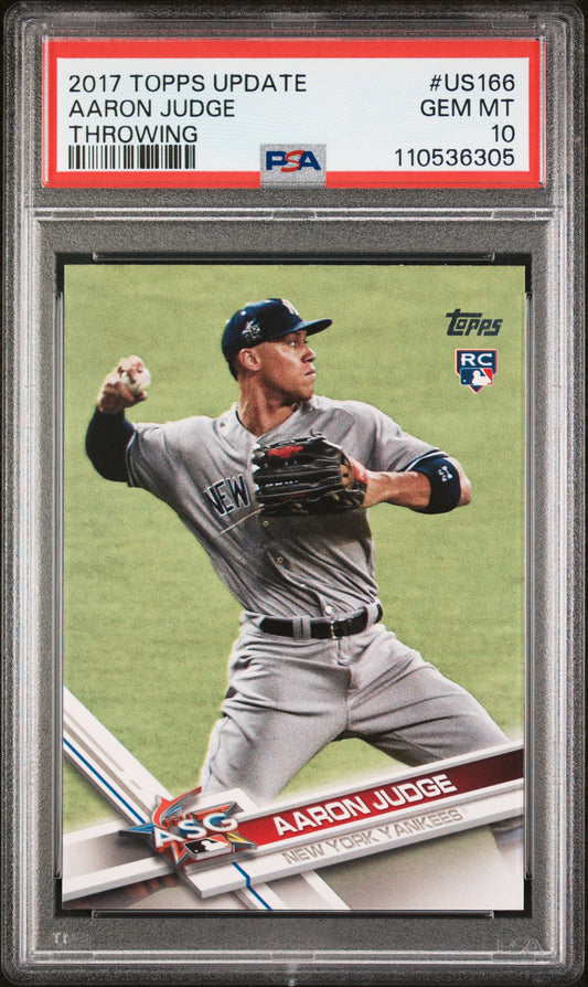 2017 Topps Update #US166 Aaron Judge Throwing PSA 10