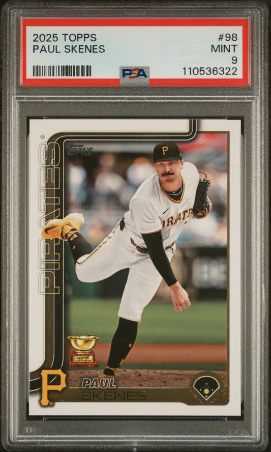 2025 Topps #98 Paul Skenes PSA 9
