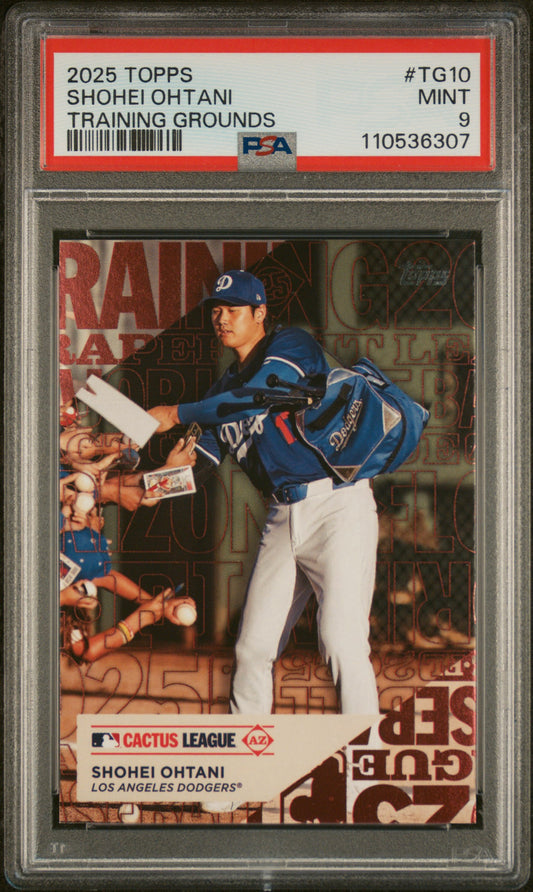 2025 Topps Training Grounds #TG10 Shohei Ohtani PSA 9