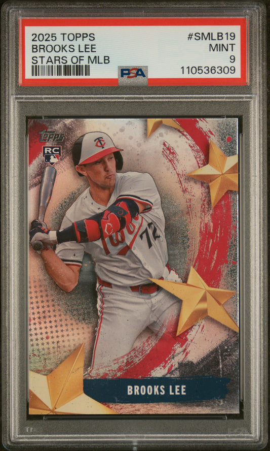 2025 Topps Stars Of Mlb #SMLB19 Brooks Lee PSA 9