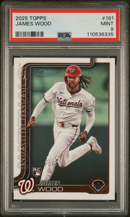 2025 Topps #181 James Wood PSA 9