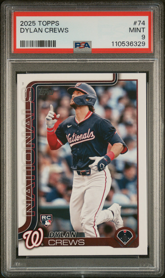 2025 Topps #74 Dylan Crews PSA 9