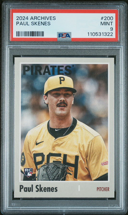 2024 Topps Archives #200 Paul Skenes PSA 9