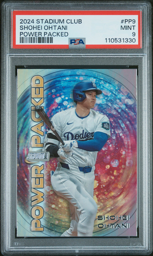 2024 Topps Stadium Club Power Packed #PP9 Shohei Ohtani PSA 9