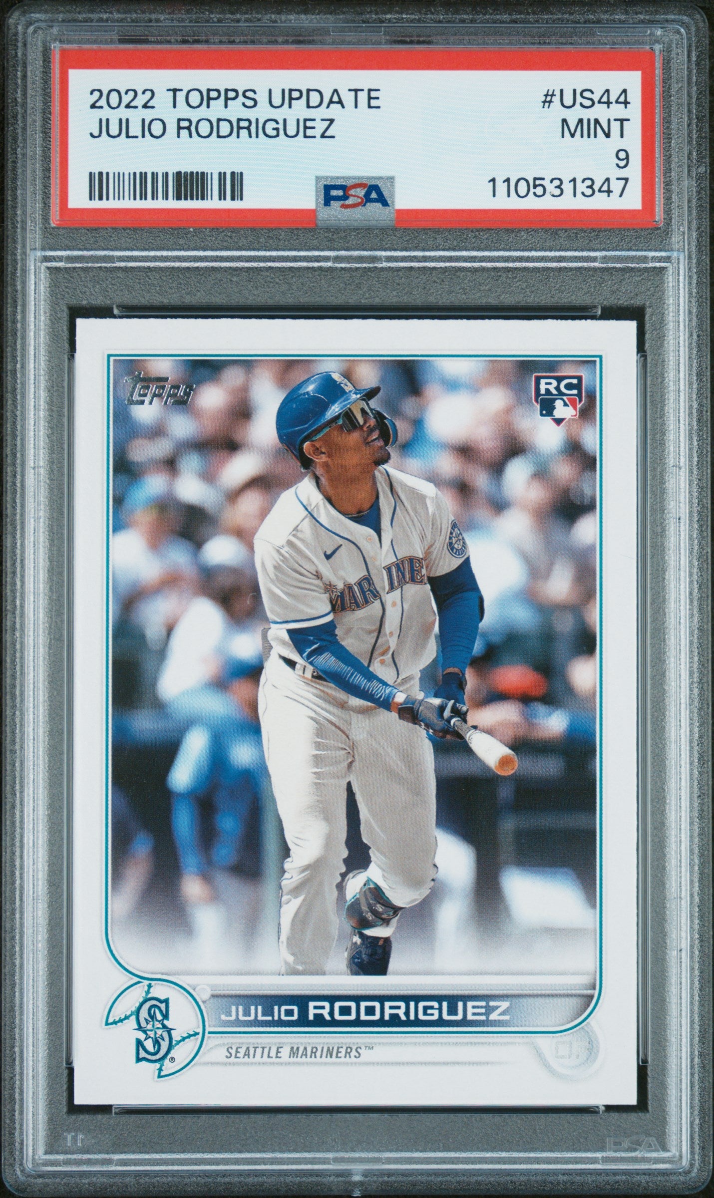 2022 Topps Update #US44 Julio Rodriguez PSA 9
