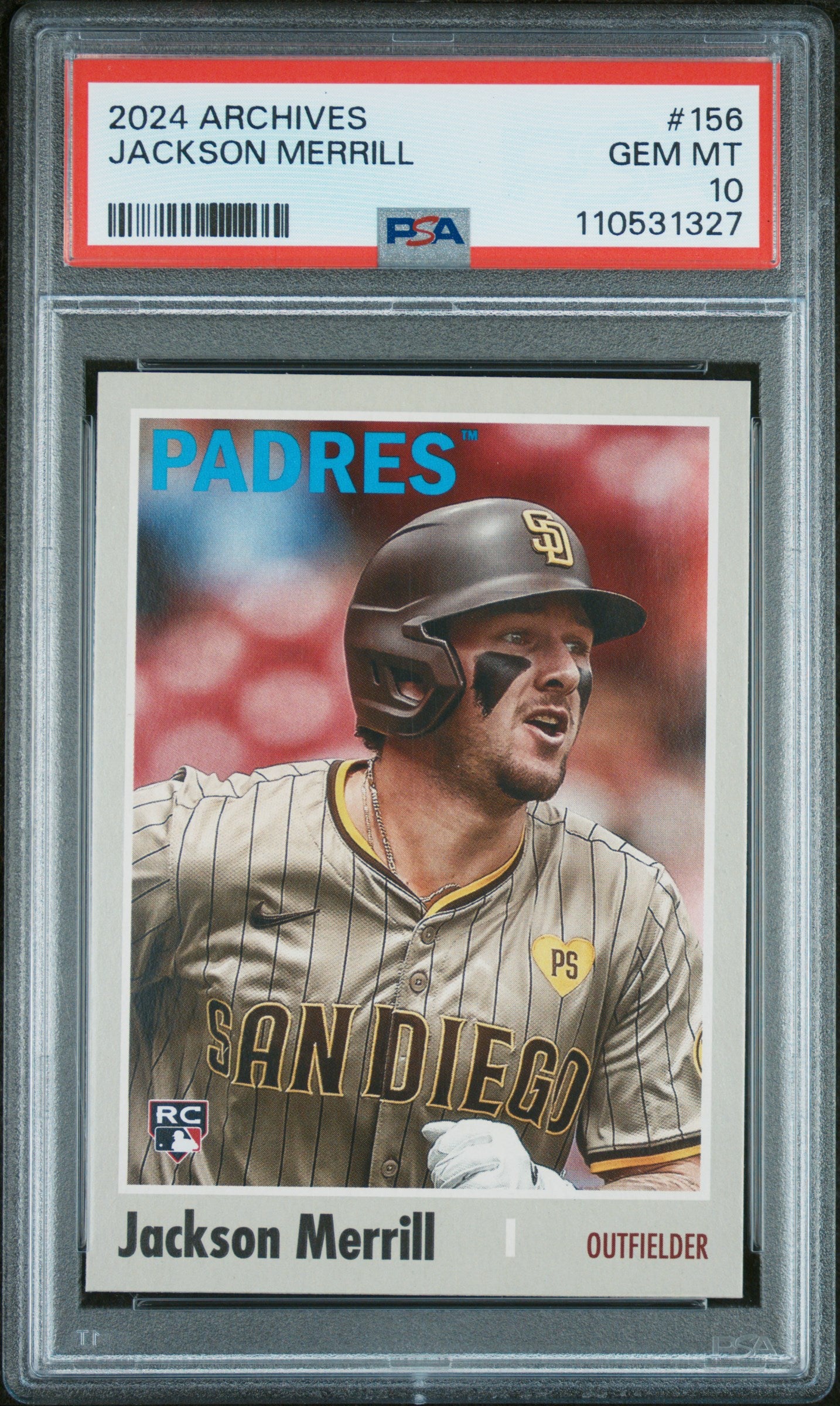 2024 Topps Archives #156 Jackson Merrill PSA 10