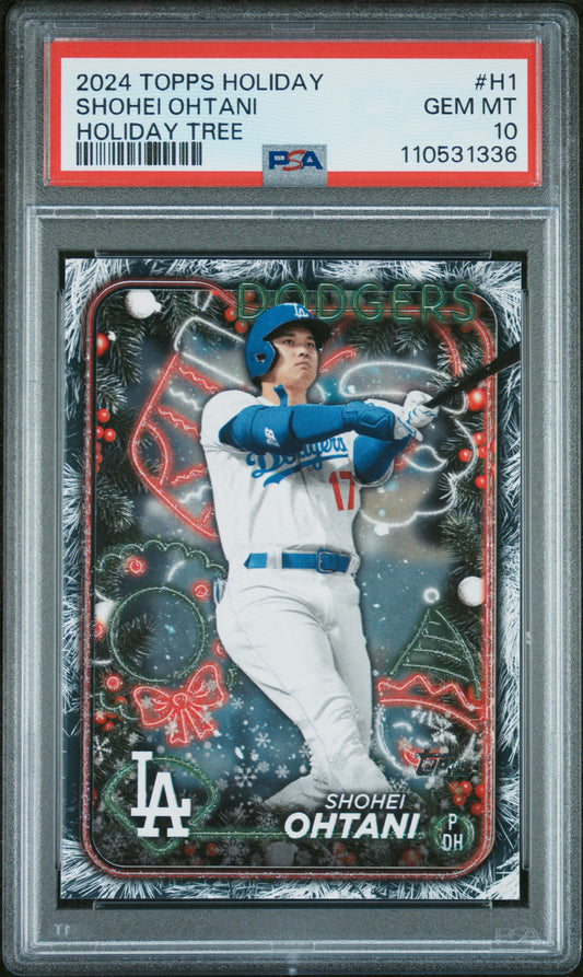 2024 Topps Holiday #H1 Shohei Ohtani Holiday Tree PSA 10
