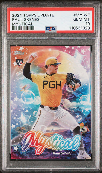 2024 Topps Update Mystical #MYS27 Paul Skenes PSA 10