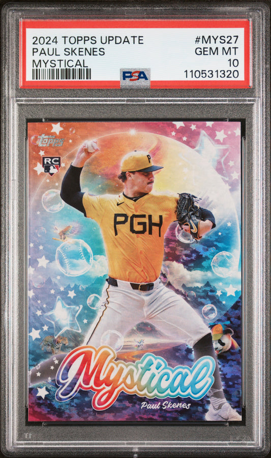 2024 Topps Update Mystical #MYS27 Paul Skenes PSA 10