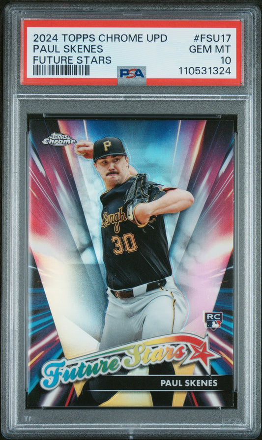 2024 Topps Chrome Update Future Stars #FSU17 Paul Skenes PSA 10