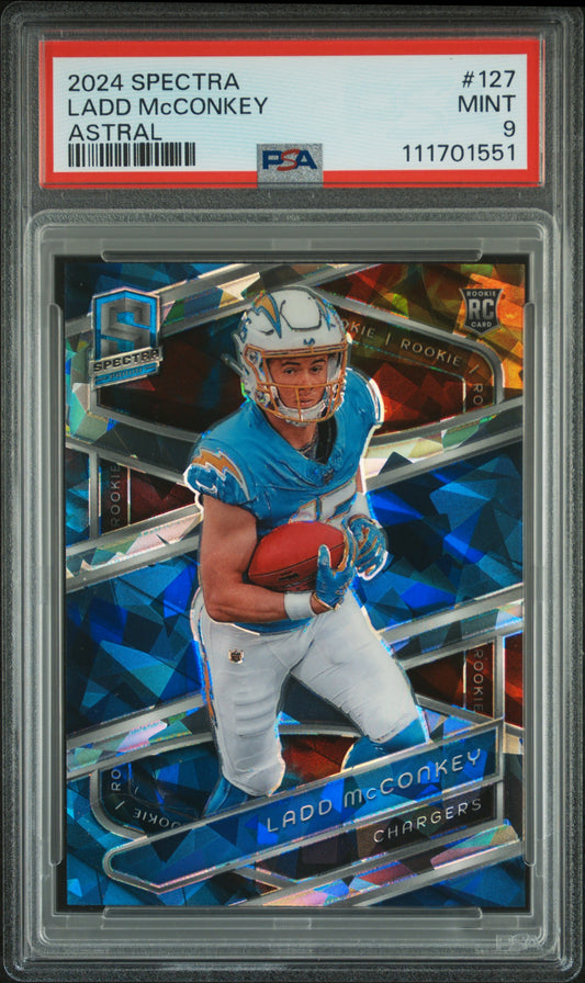 2024 Panini Spectra #127 Ladd Mcconkey Astral PSA 9