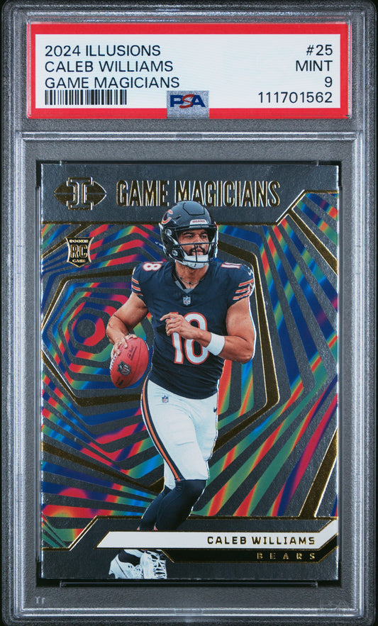 2024 Panini Illusions Game Magicians #25 Caleb Williams PSA 9