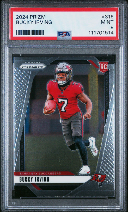 2024 Panini Prizm #316 Bucky Irving PSA 9